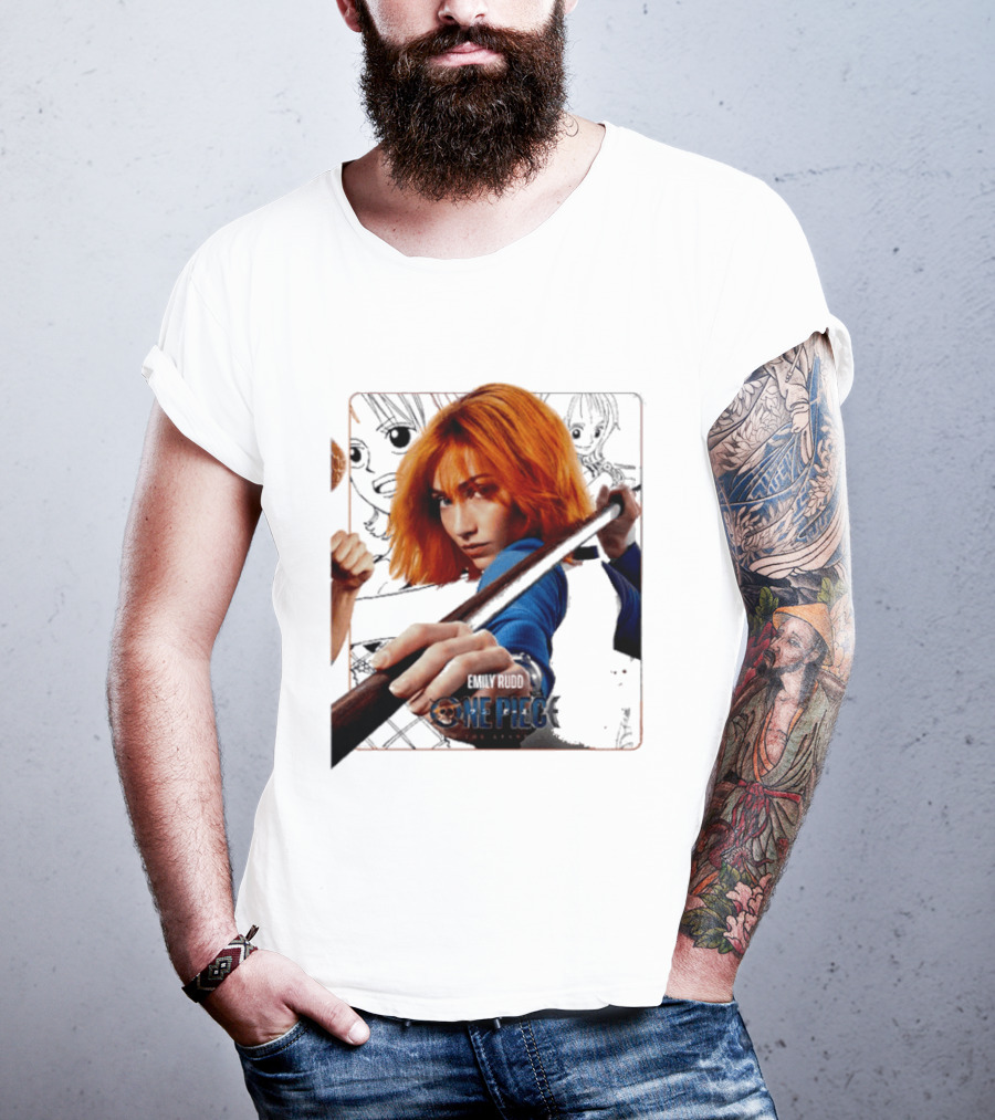 One Piece Live Action Emily Rudd As Nami Grand Line Adventure T-Shirt
