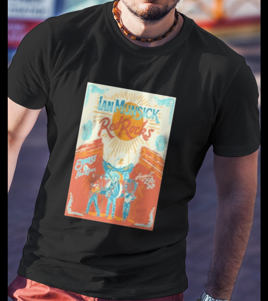 Ian Munsick Red Rocks Morrison Colorado August 25 2026 Concert Event T-Shirt