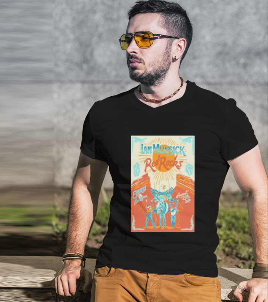 Ian Munsick Red Rocks Morrison Colorado August 25 2026 Concert Event T-Shirt