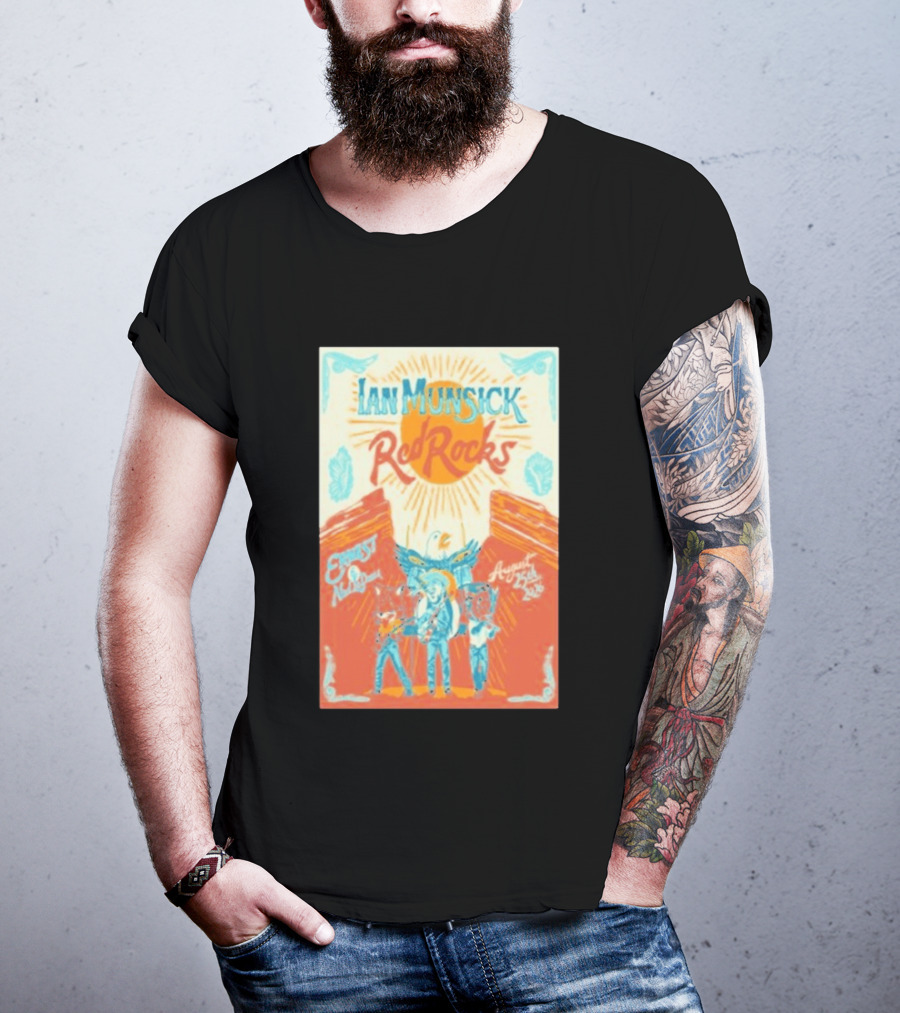 Ian Munsick Red Rocks Morrison Colorado August 25 2026 Concert Event T-Shirt