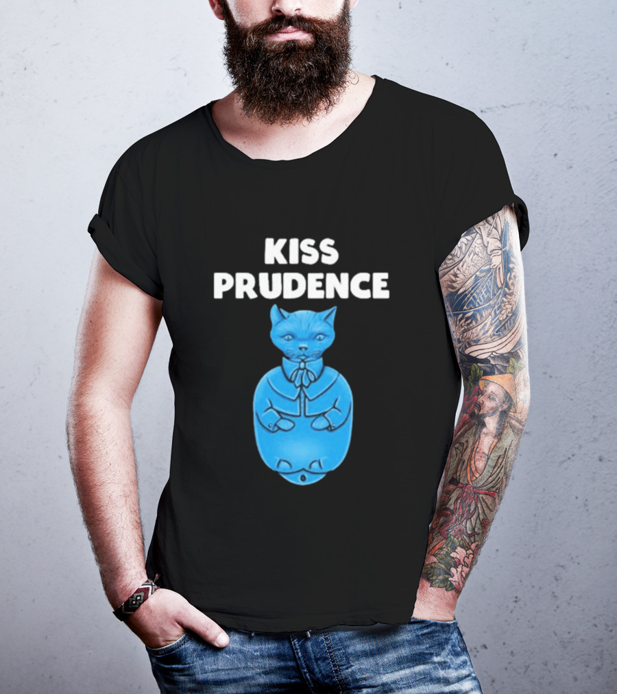 Kiss Prudence Happytoast Cat Blue T-Shirt