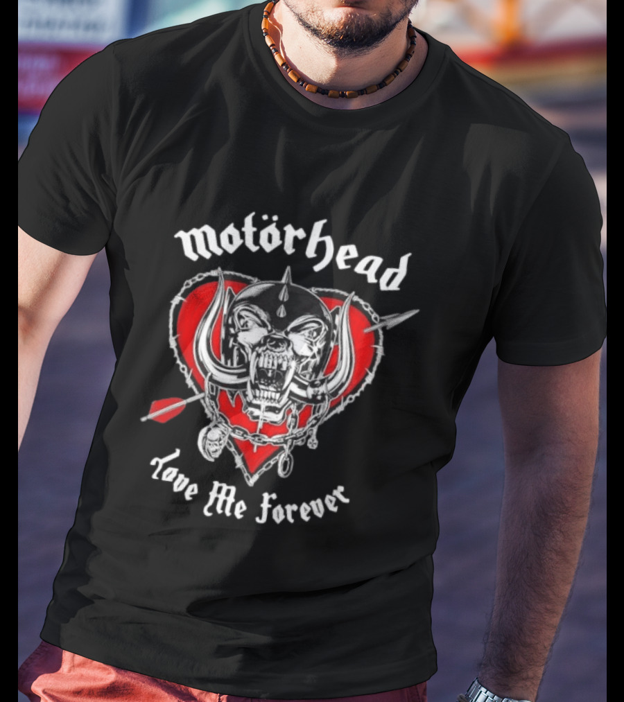 Motörhead Love Me Forever Heart Snaggletooth T-Shirt
