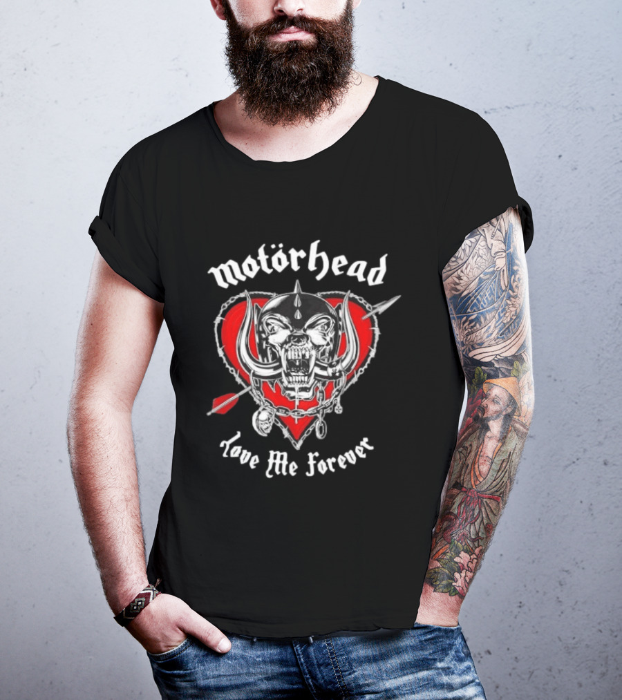Motörhead Love Me Forever Heart Snaggletooth T-Shirt