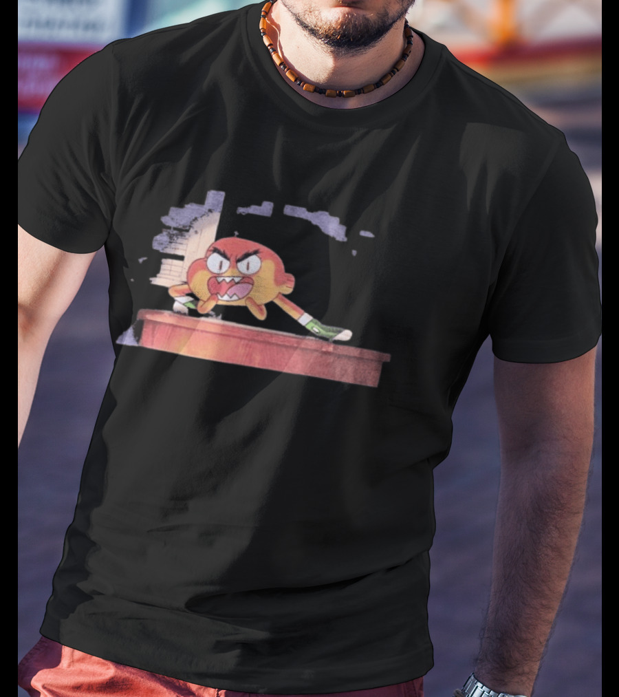 The Amazing World Of Gumball Darwin Angry Cartoon T-Shirt