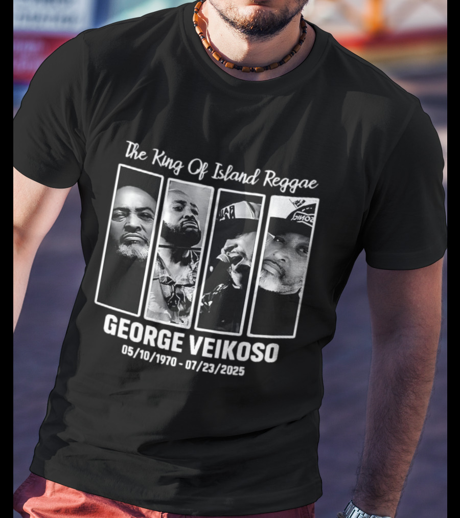 The King Of Island Reggae George Veikoso 1970 2025 T-Shirt