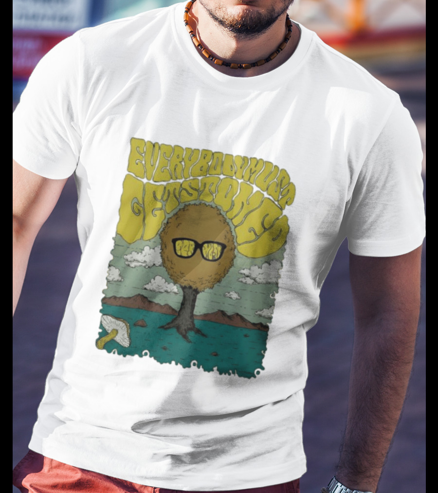 Everybody Must Get Stoned Bob Dylan Psychedelic Mushroom T-Shirt