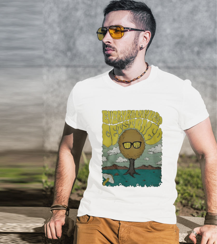 Everybody Must Get Stoned Bob Dylan Psychedelic Mushroom T-Shirt
