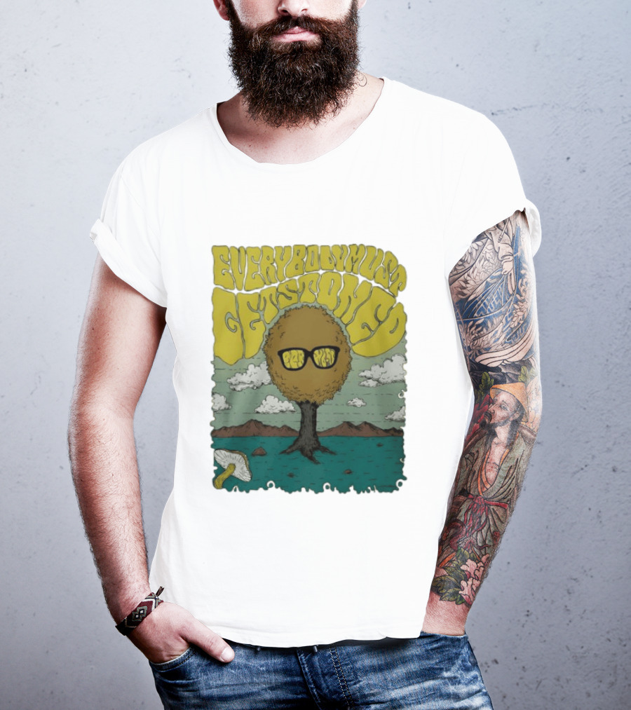 Everybody Must Get Stoned Bob Dylan Psychedelic Mushroom T-Shirt