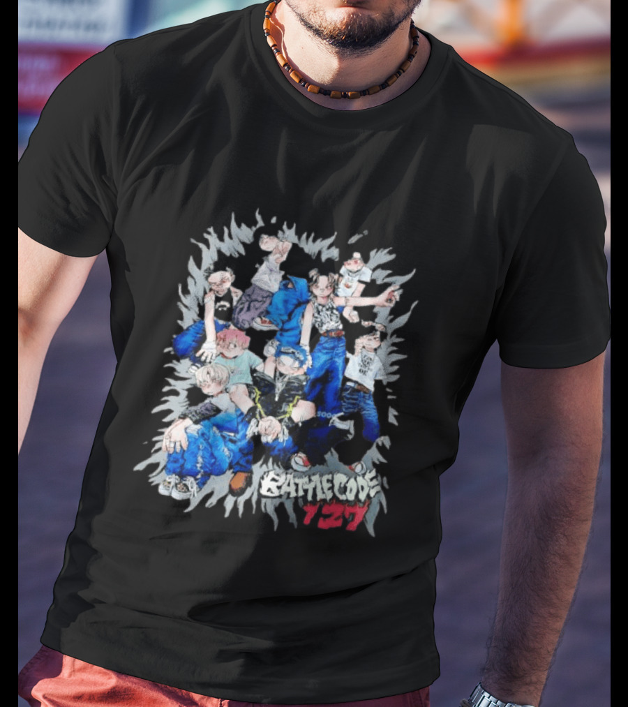Battle Code 127 Anime Crew In Dynamic Poses T-Shirt