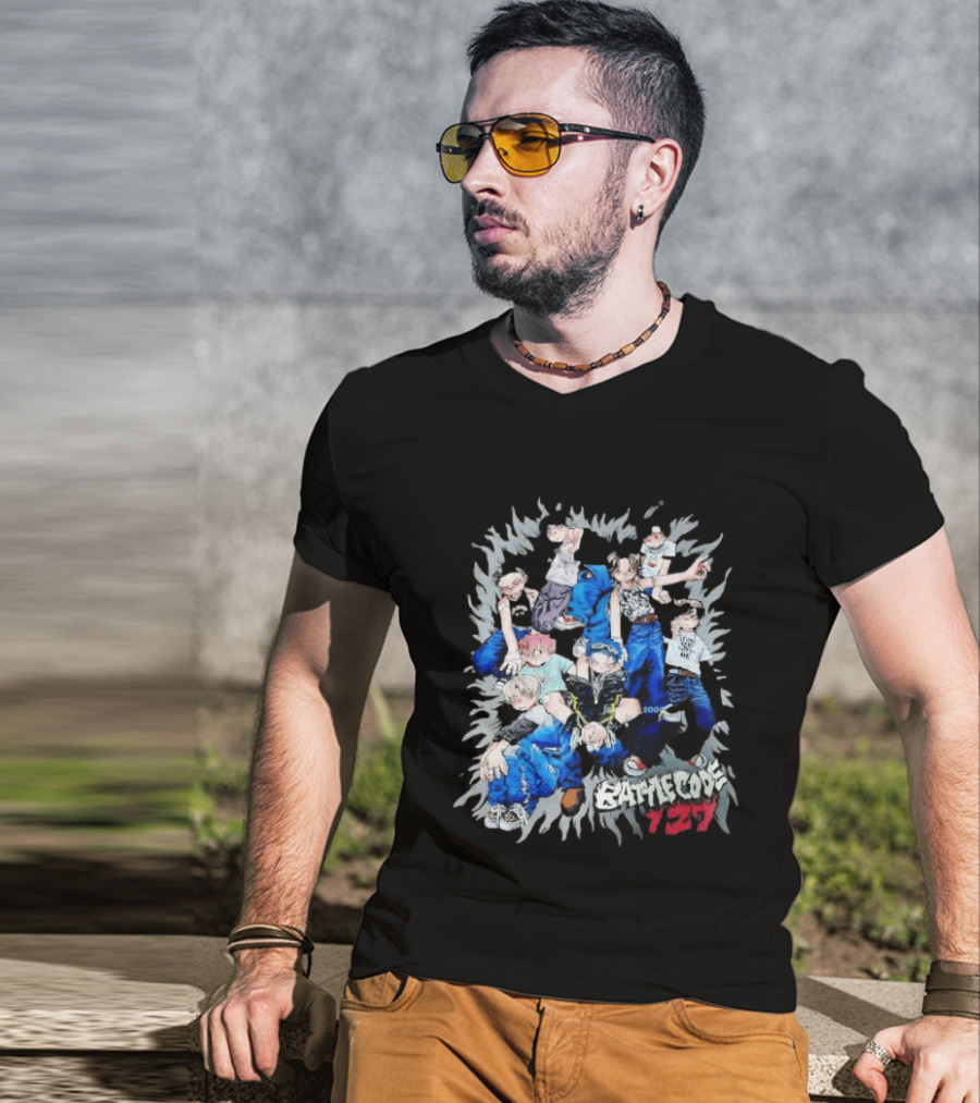 Battle Code 127 Anime Crew In Dynamic Poses T-Shirt