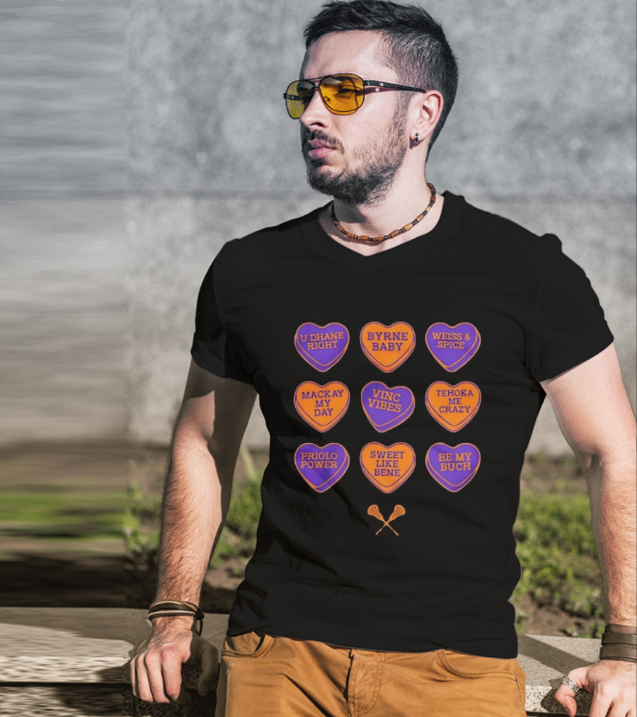 Buffalo Lacrosse U Dhane Right Byrne Baby Weiss And Spice Heart Phrases Priolo Power Sweet Like Bene T-Shirt