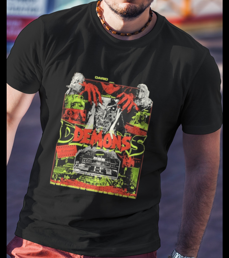 Dario Argento Demons 80s Horror Cult Movie Retro Visuals Gruesome Cinematic Experience T-Shirt