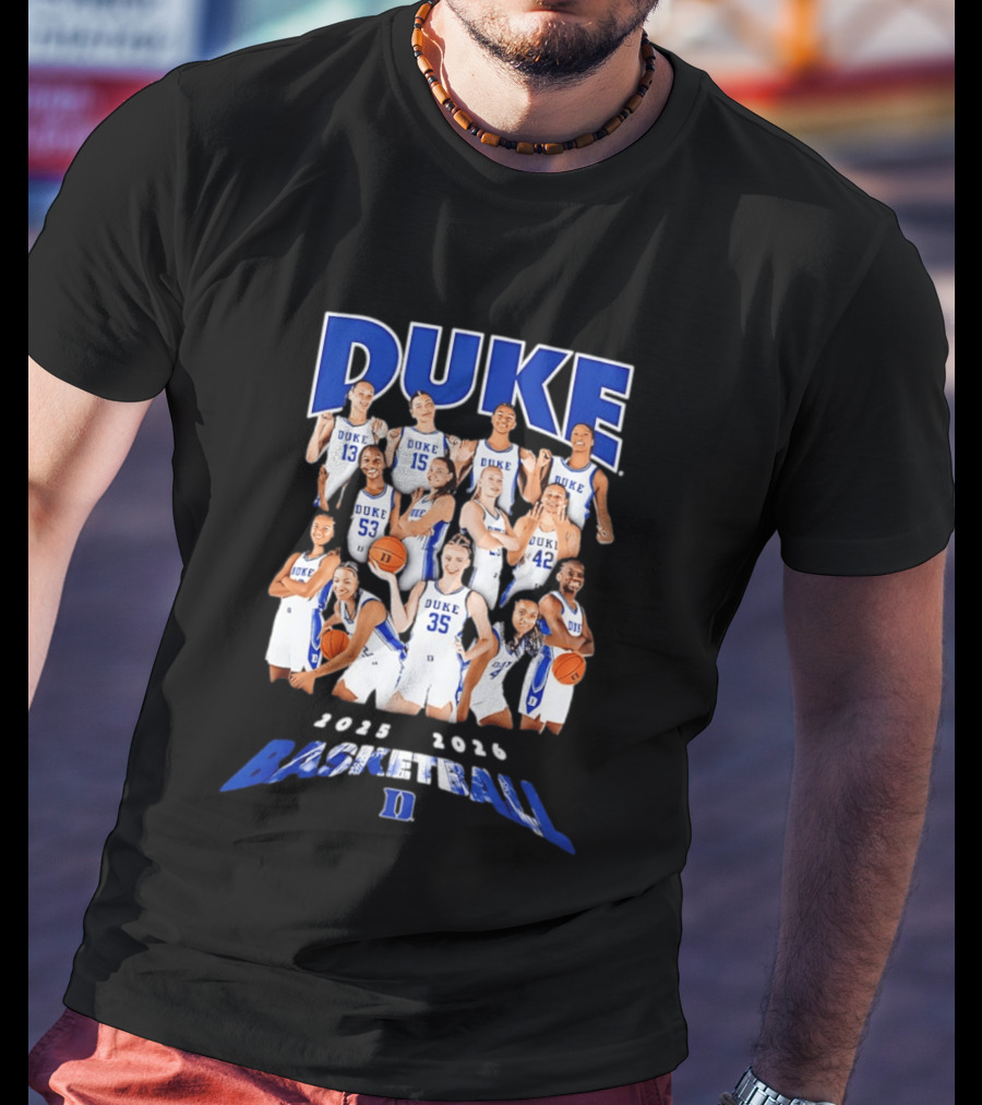 Duke Blue Devils Women's Basketball Team 2025 2026 Collage T-Shirt