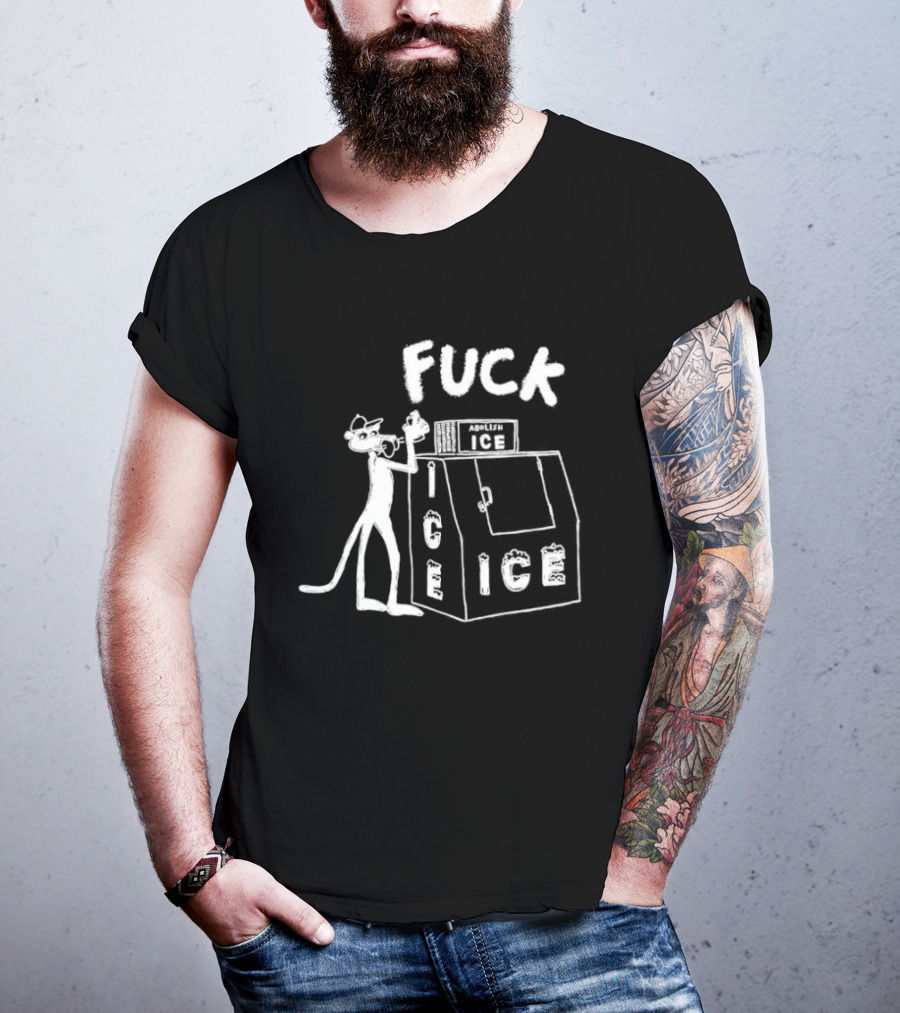 Fuck ICE Pink Panther Iconic Protest T-Shirt