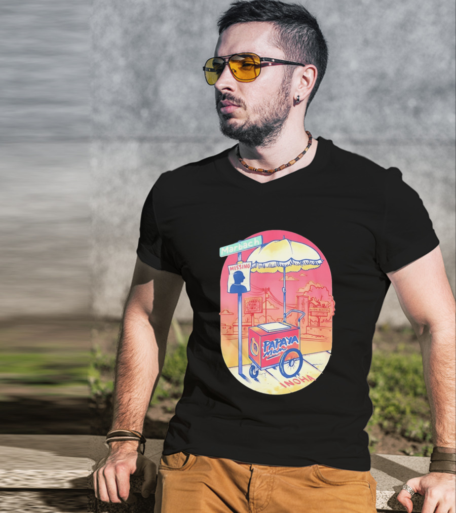 Marbach Inoha Papaya Man Missing High School Fred's Fish Fry T-Shirt