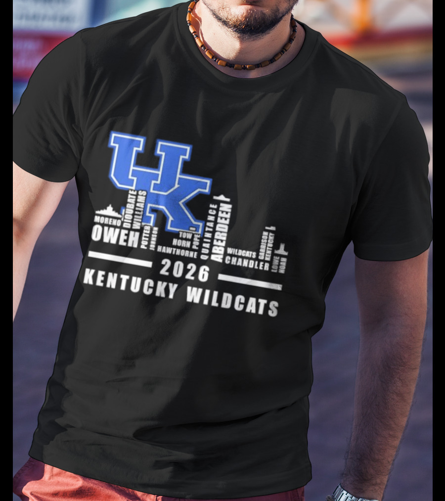 Kentucky Wildcats UK Logo 2026 Skyline Owen Players T-Shirt