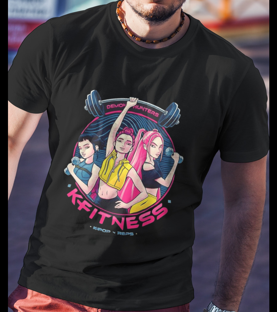 Demon Hunters Kpop Fitness Meme Kpop Reps T-Shirt
