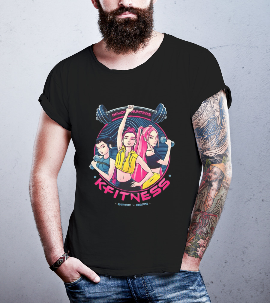 Demon Hunters Kpop Fitness Meme Kpop Reps T-Shirt