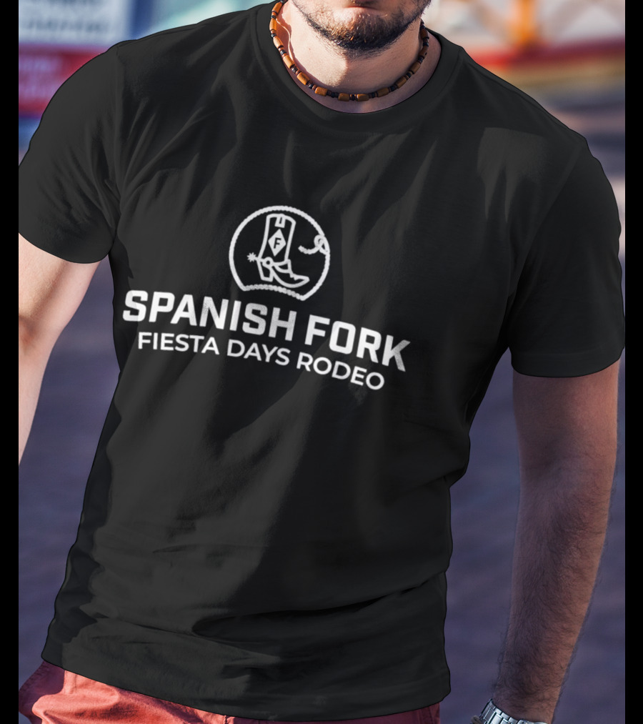 Spanish Fork Fiesta Days Rodeo Cowboy Boot And Spurs T-Shirt