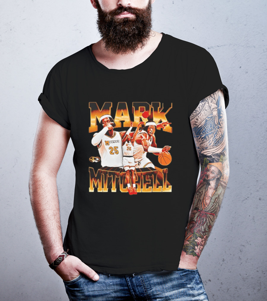 Mark Mitchell Missouri Basketball 25 Mizzou Tigers T-Shirt