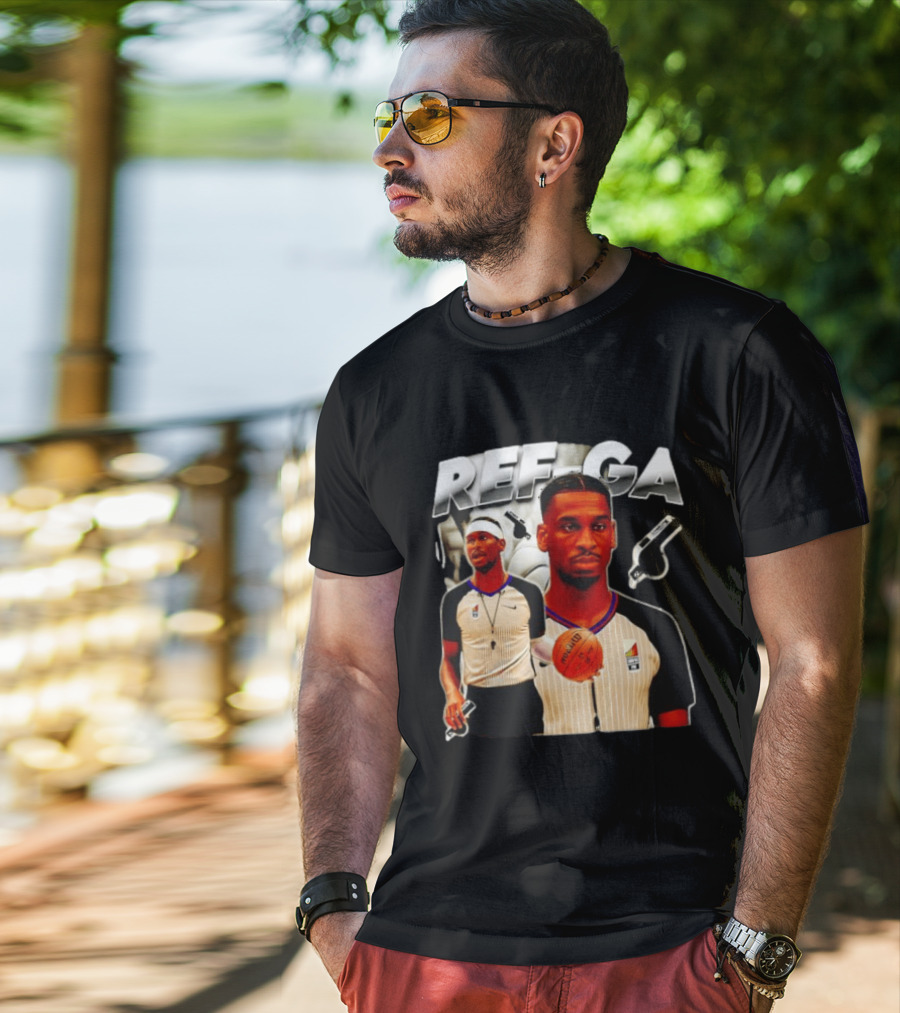 Shai Gilgeous Alexander Basketball Referee Whistle Court Game T-Shirt