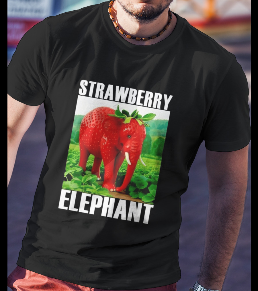 Strawberry Elephant Brainrot T-Shirt