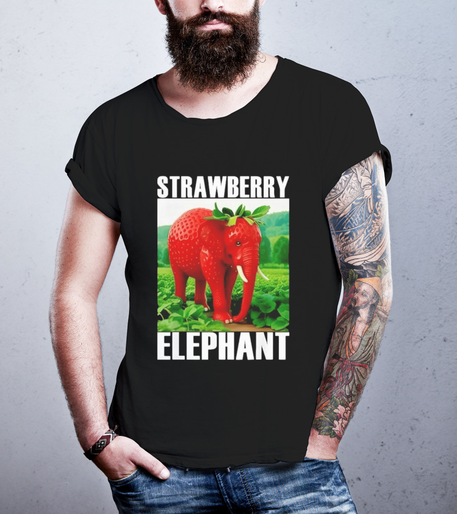 Strawberry Elephant Brainrot T-Shirt