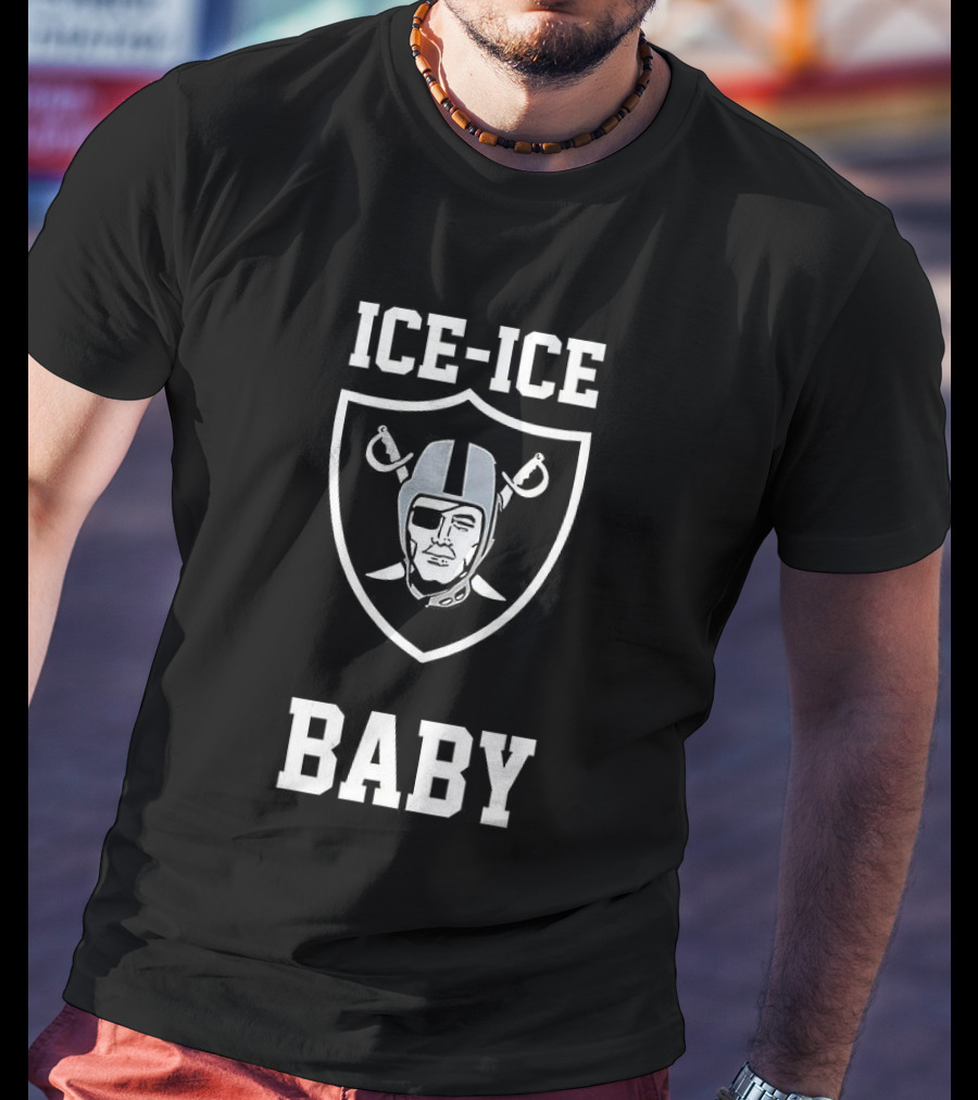 Las Vegas Raiders ICE ICE Baby NFL Fan Gear T-Shirt