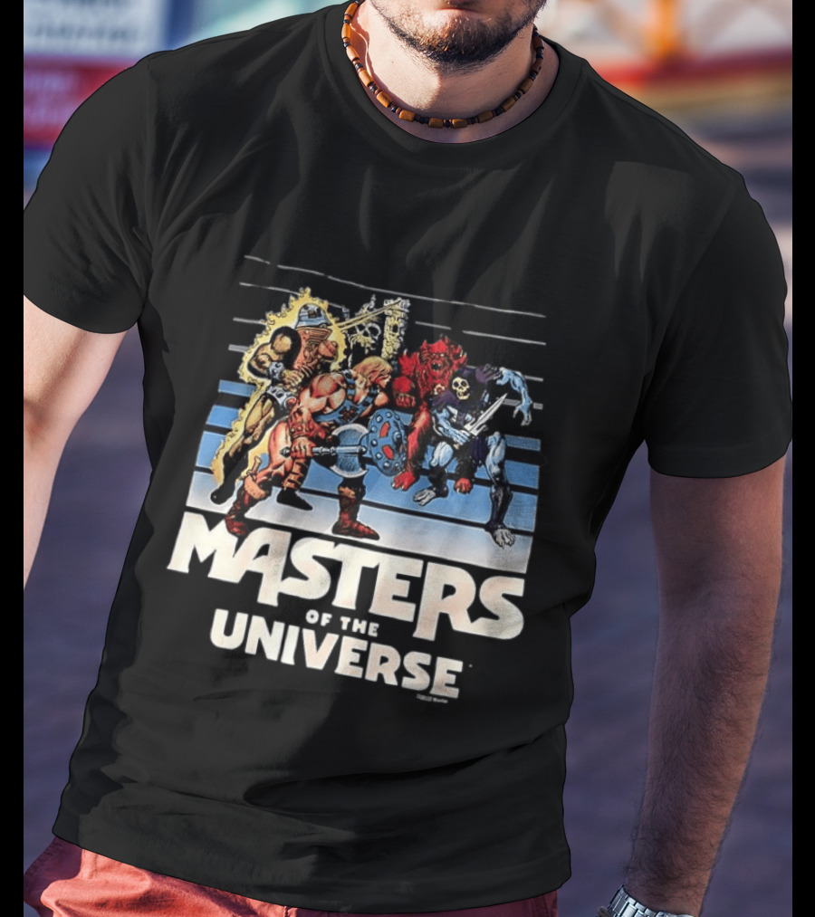 Masters Of The Universe He Man And Skeletor Battle Scene T-Shirt