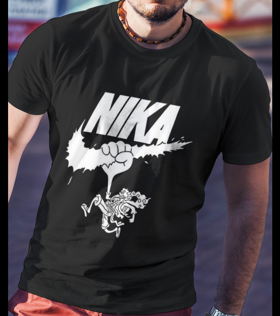 Nika Sun God One Piece Fist Logo Anime T-Shirt