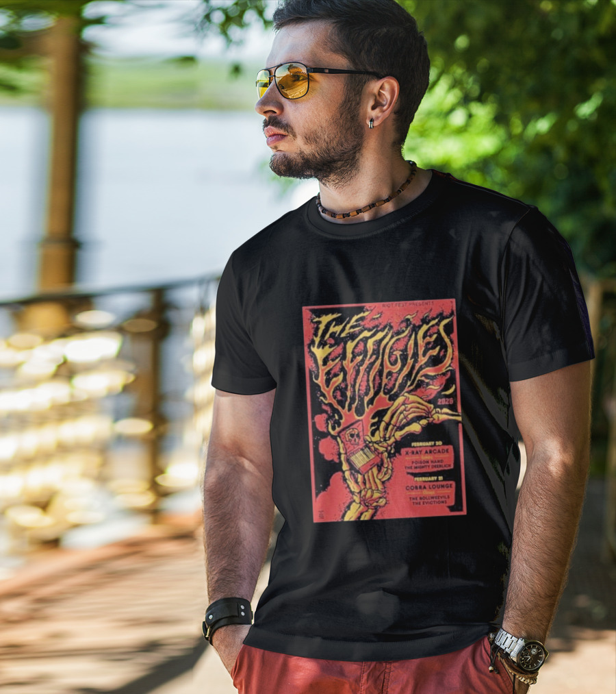 Riot Fest Presents The Effigies Live February 21 2026 At Cobra Lounge With The Bollweevils And The Evictions T-Shirt