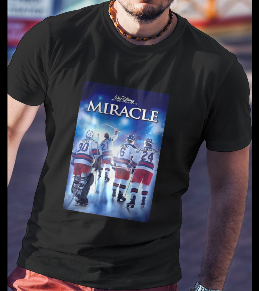 Walt Disney Pictures Presents Miracle NHL Craig Eruzione Baker McClanahan T-Shirt