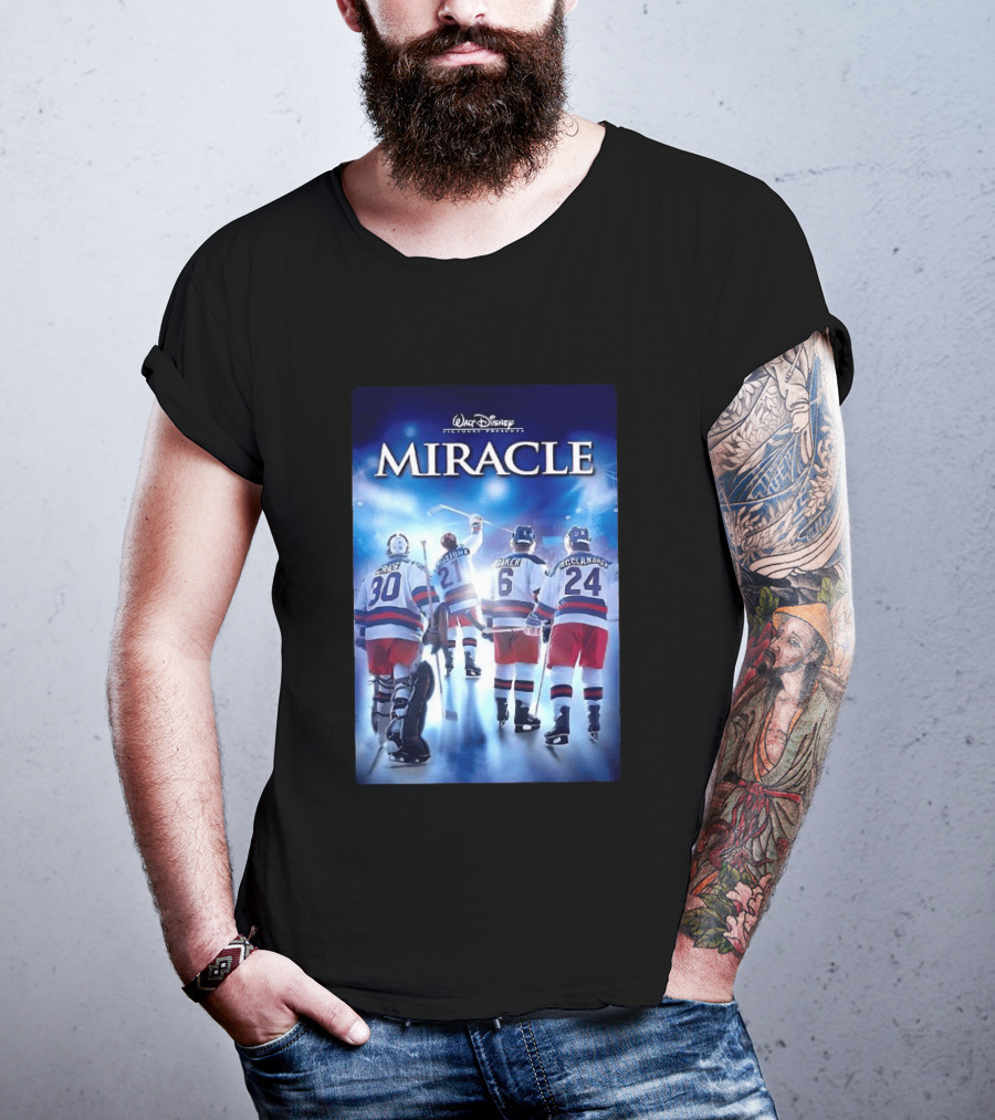 Walt Disney Pictures Presents Miracle NHL Craig Eruzione Baker McClanahan T-Shirt