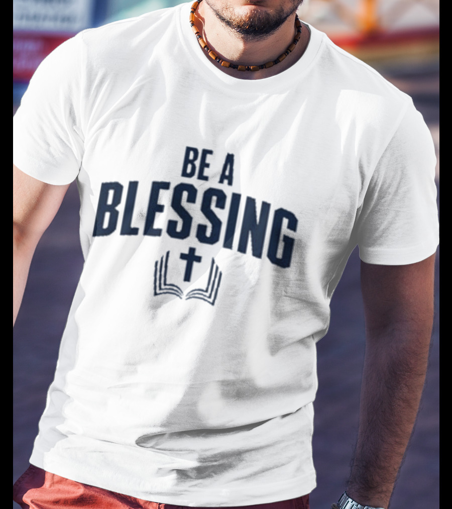 Drake Maye Be A Blessing Cross And Open Book T-Shirt