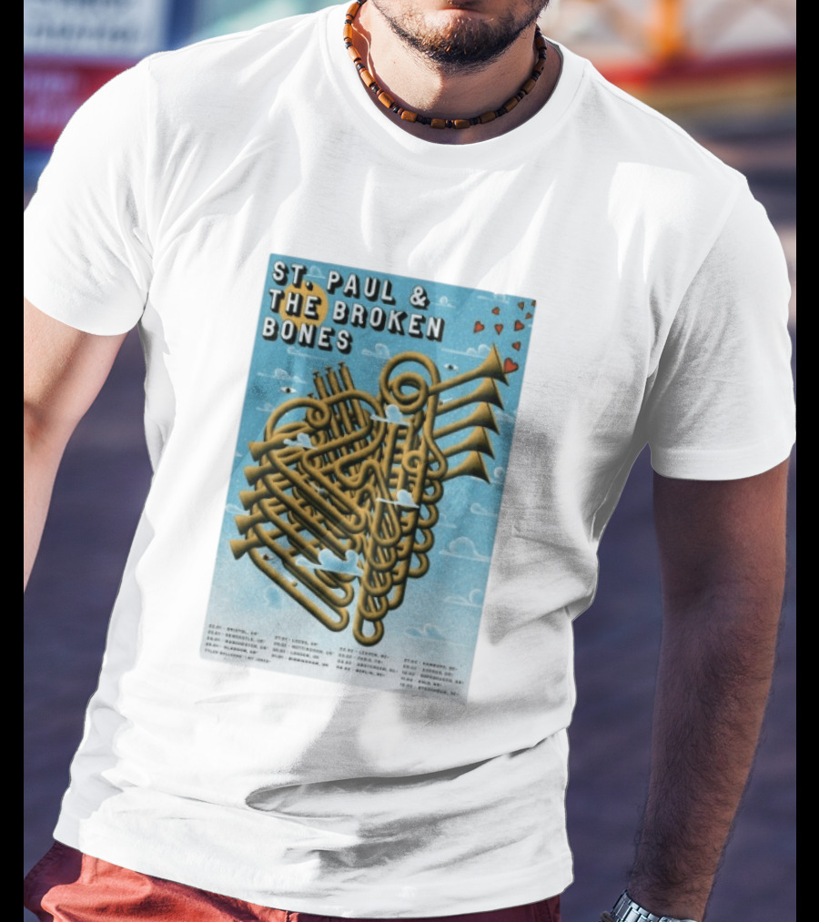 St. Paul & The Broken Bones UK Europe Tour 2026 Dates Bristol Leeds Dublin Paris Barcelona T-Shirt