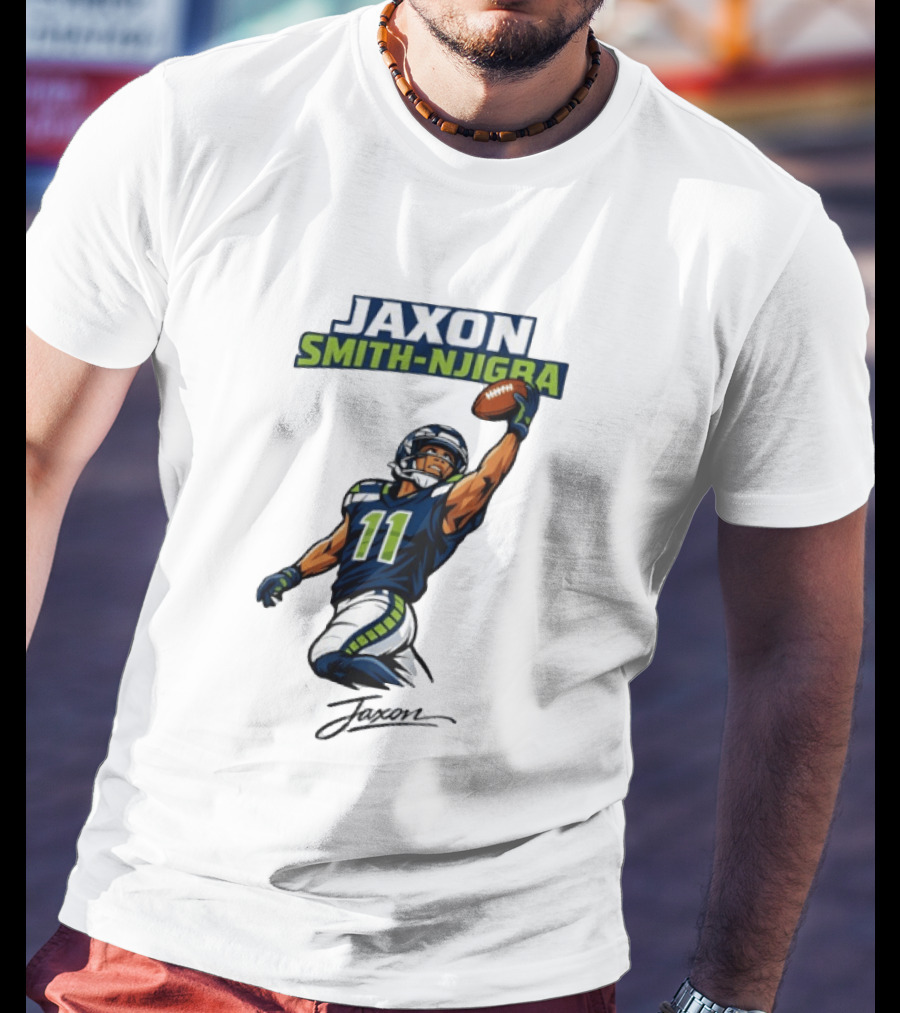 Jaxon Smith Njigba Seattle Football Catch Seahawks Number 11 T-Shirt