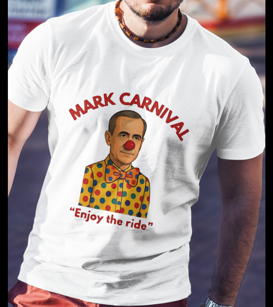 Mark Carnival Enjoy The Ride Clown Polka Dot Bow Tie T-Shirt