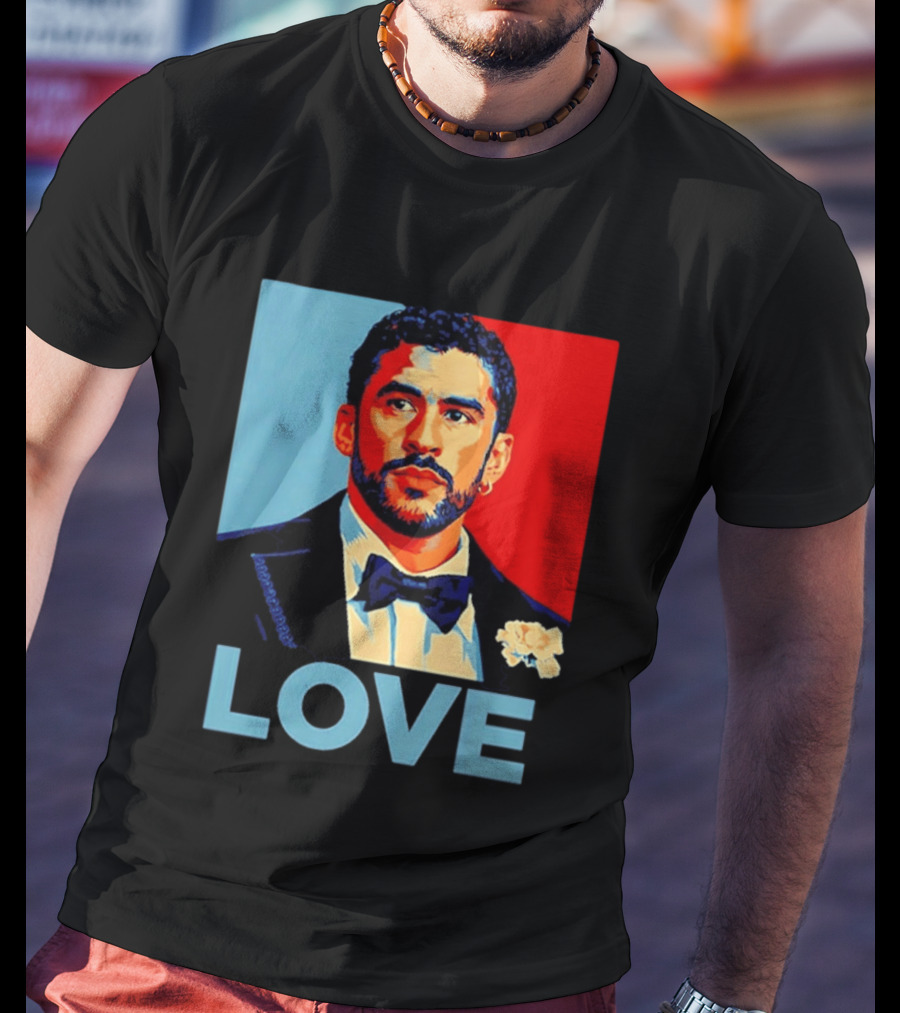 Bad Bunny LOVE Puerto Rico Super Benito T-Shirt