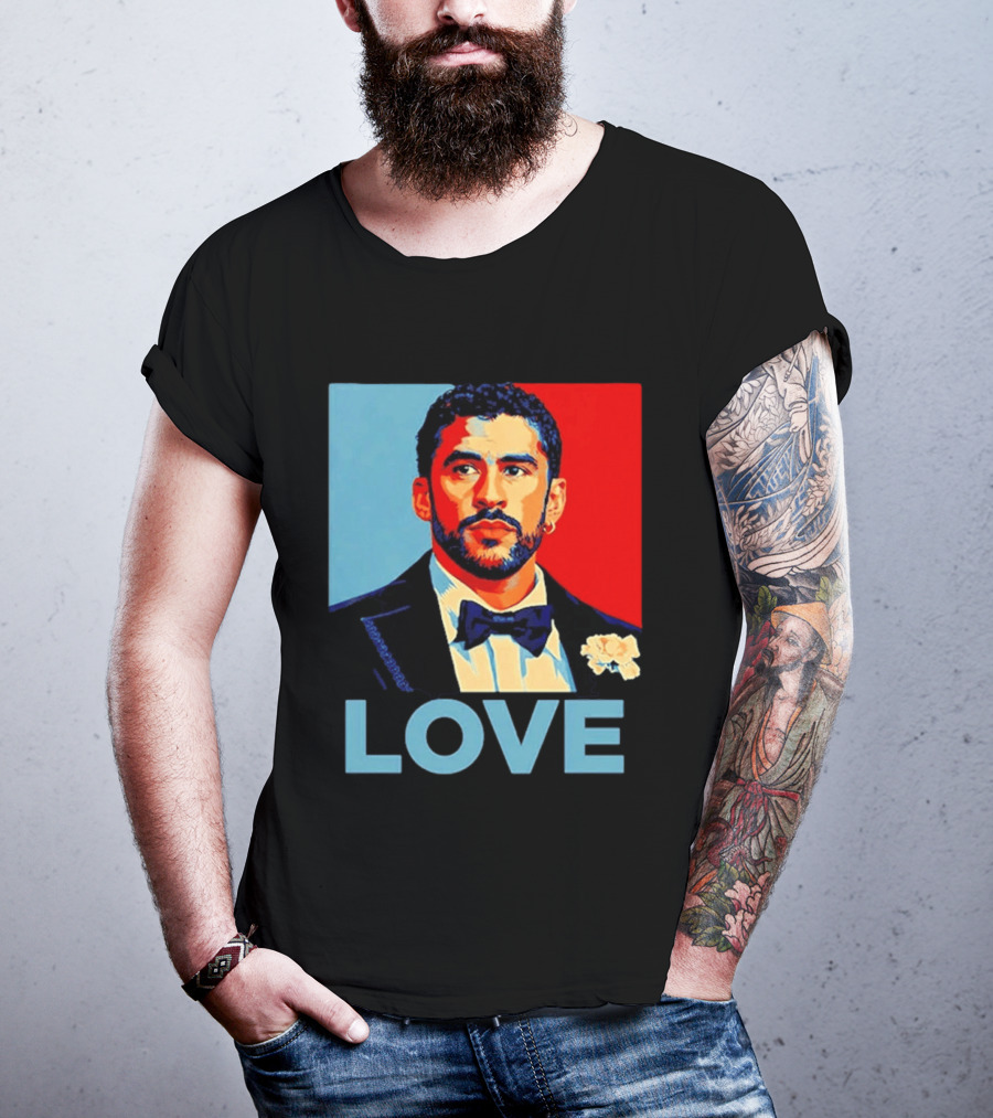 Bad Bunny LOVE Puerto Rico Super Benito T-Shirt