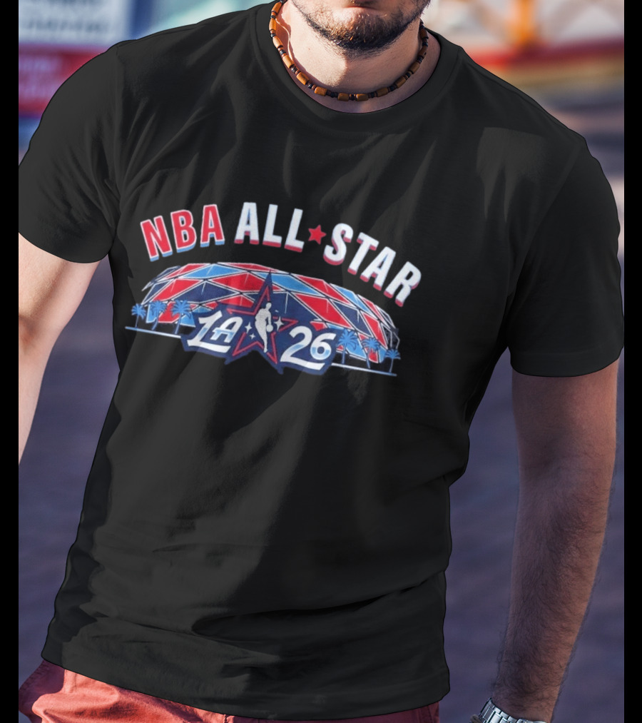 NBA All Star 2026 LA Stadium Logo Palm Trees T-Shirt