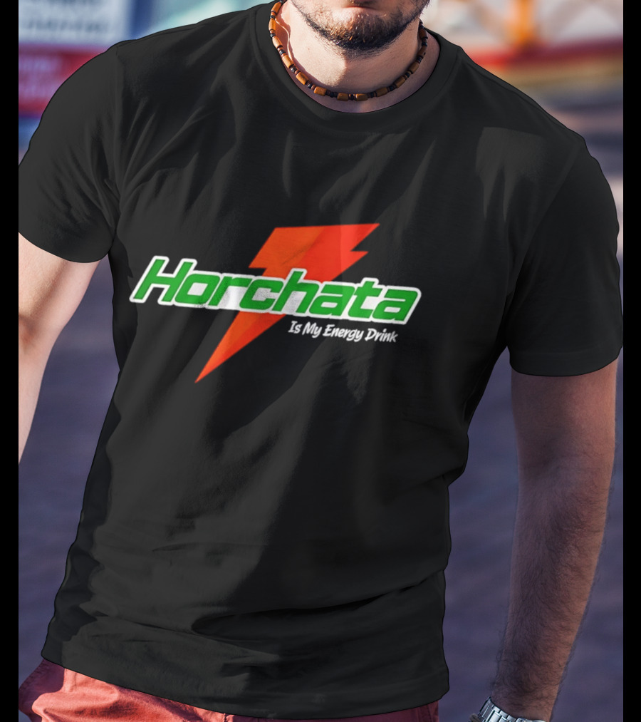 Horchata Is My Energy Drink Lightning Bolt T-Shirt