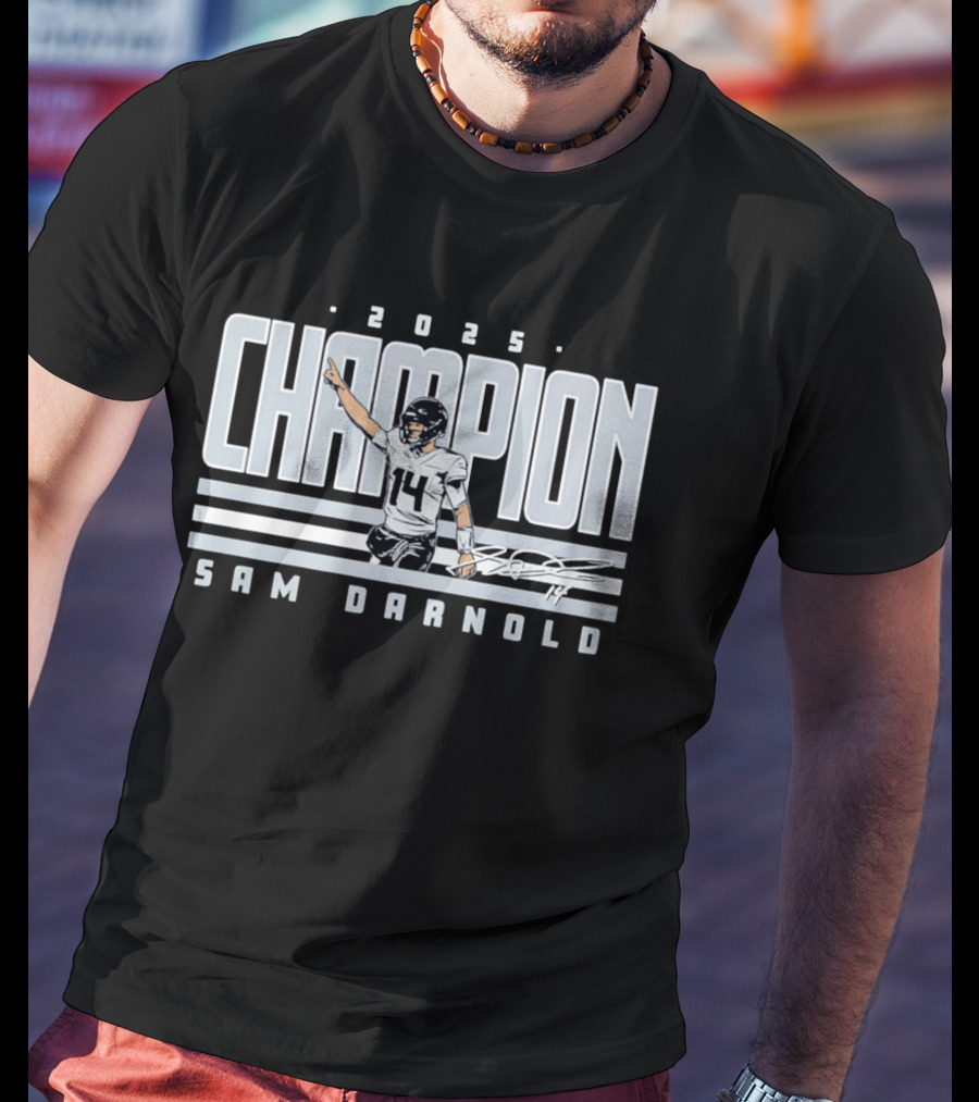 2025 Champion Sam Darnold Seattle Seahawks Football T-Shirt