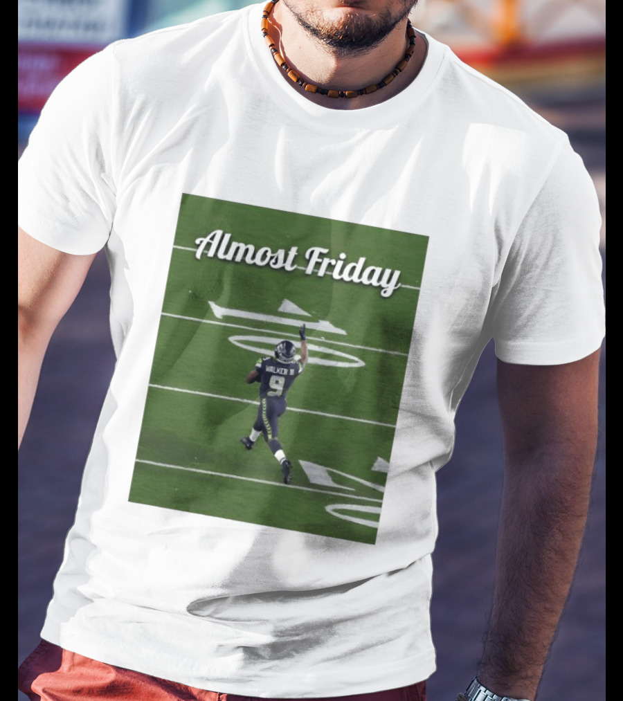 Almost Friday Kenneth Walker III Seahawks Football Celebration T-Shirt