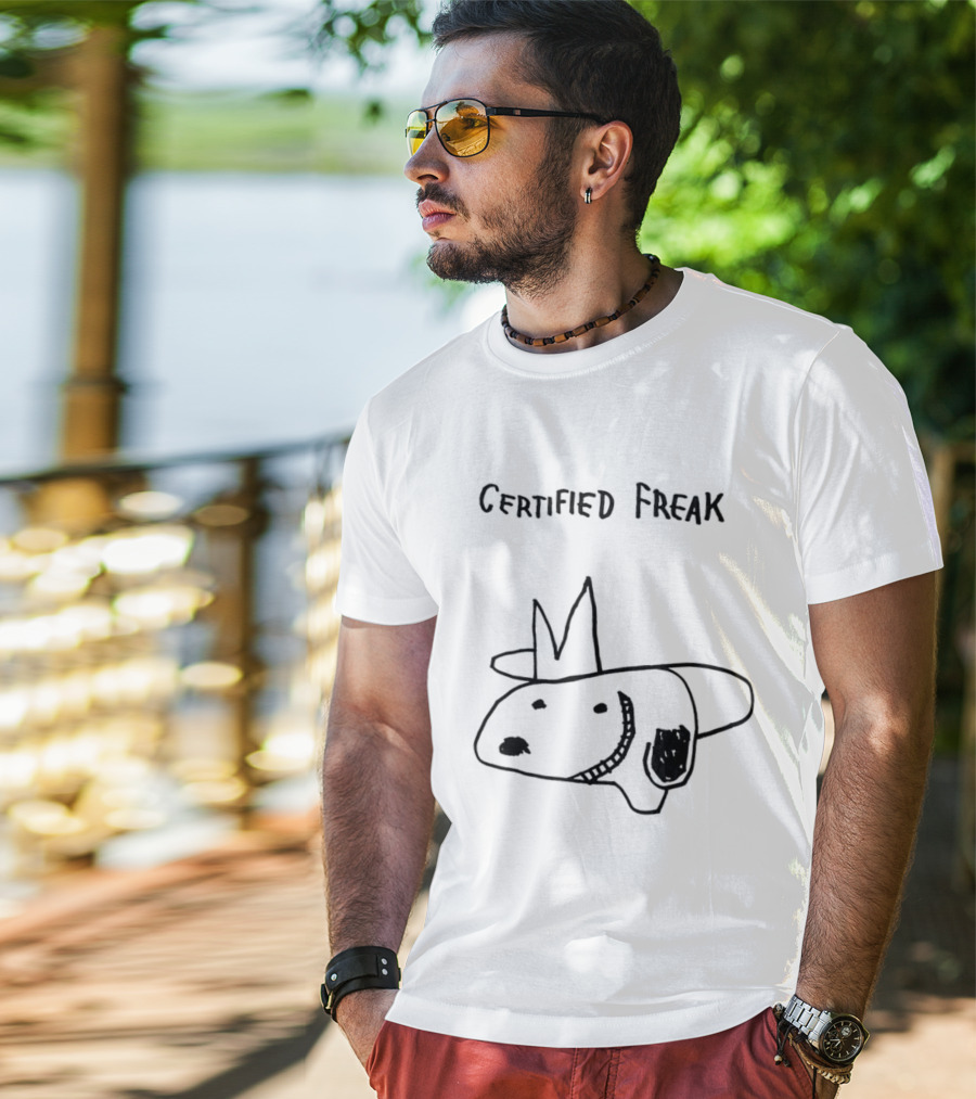 Certified Freak Snoopy Drawing Meme T-Shirt