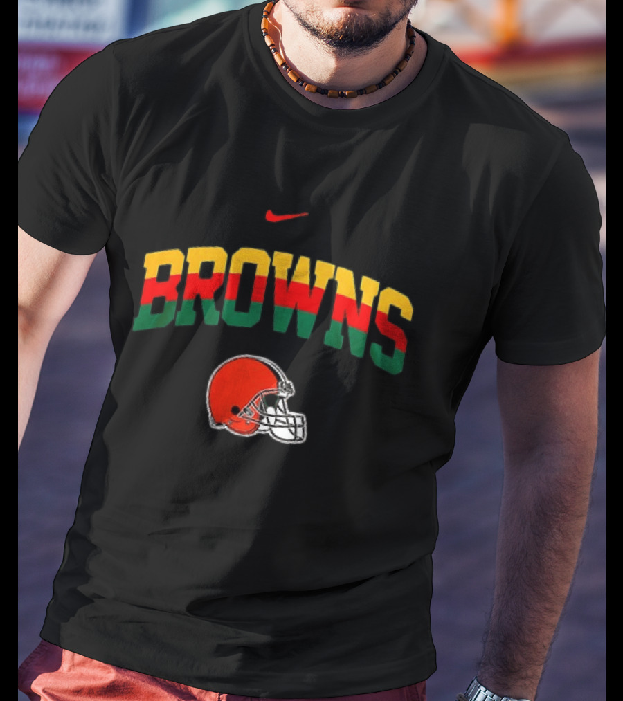 Cleveland Browns African Heritage 100 Years Nike Football T-Shirt