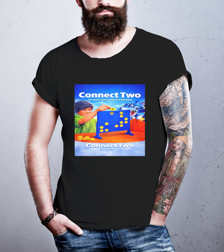 Connect Two The Classic Vertical Two In A Row Game T-Shirt