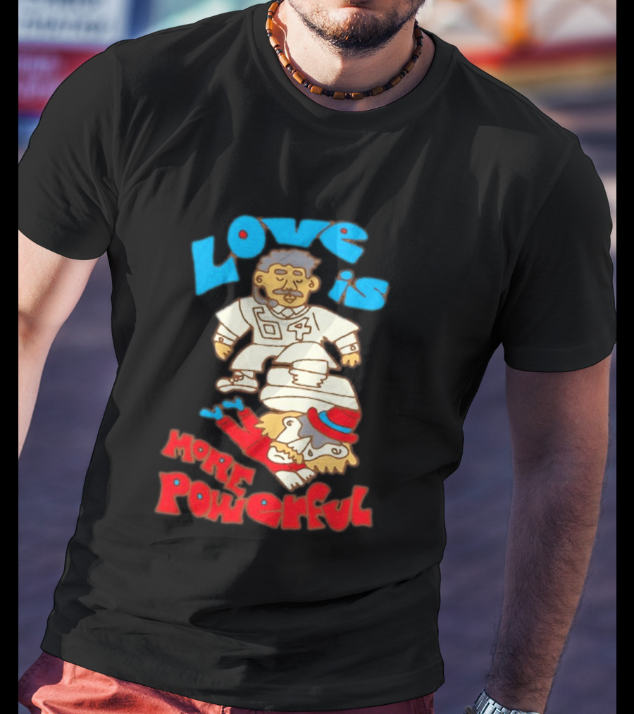 Love Is More Powerful Sam Lane 04 Football Tackle Cartoon T-Shirt