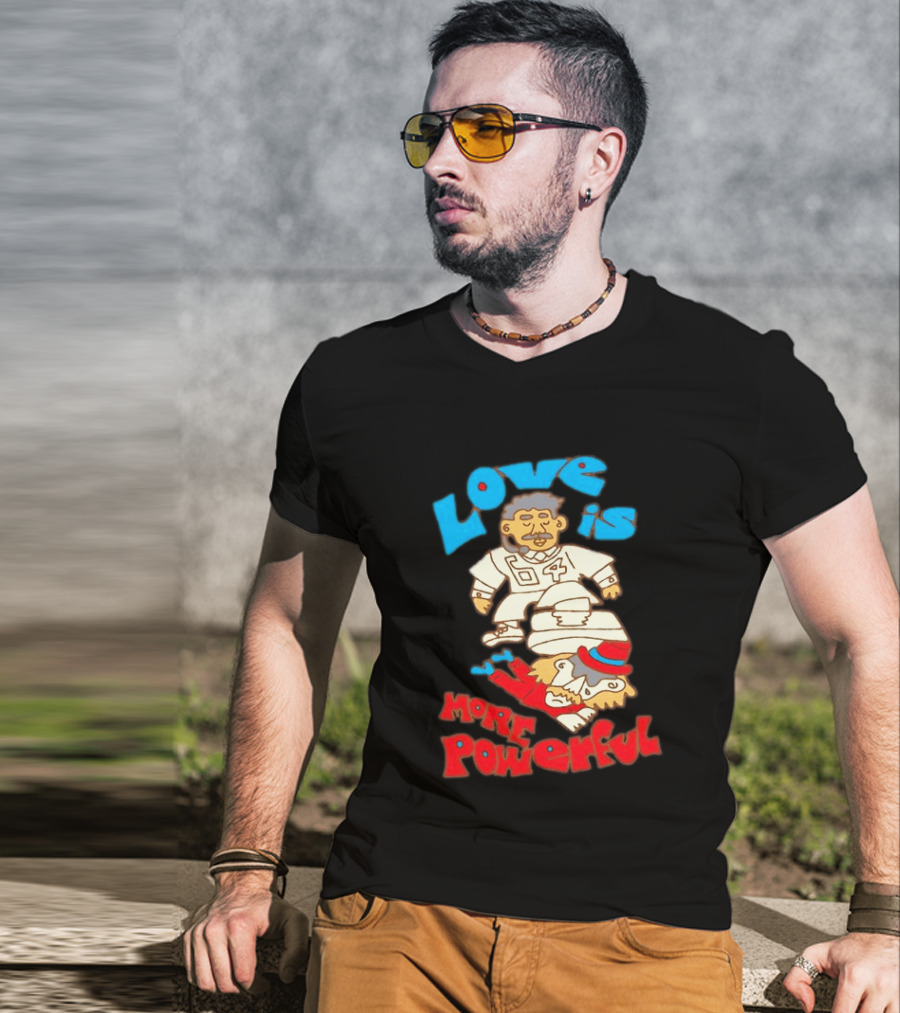 Love Is More Powerful Sam Lane 04 Football Tackle Cartoon T-Shirt