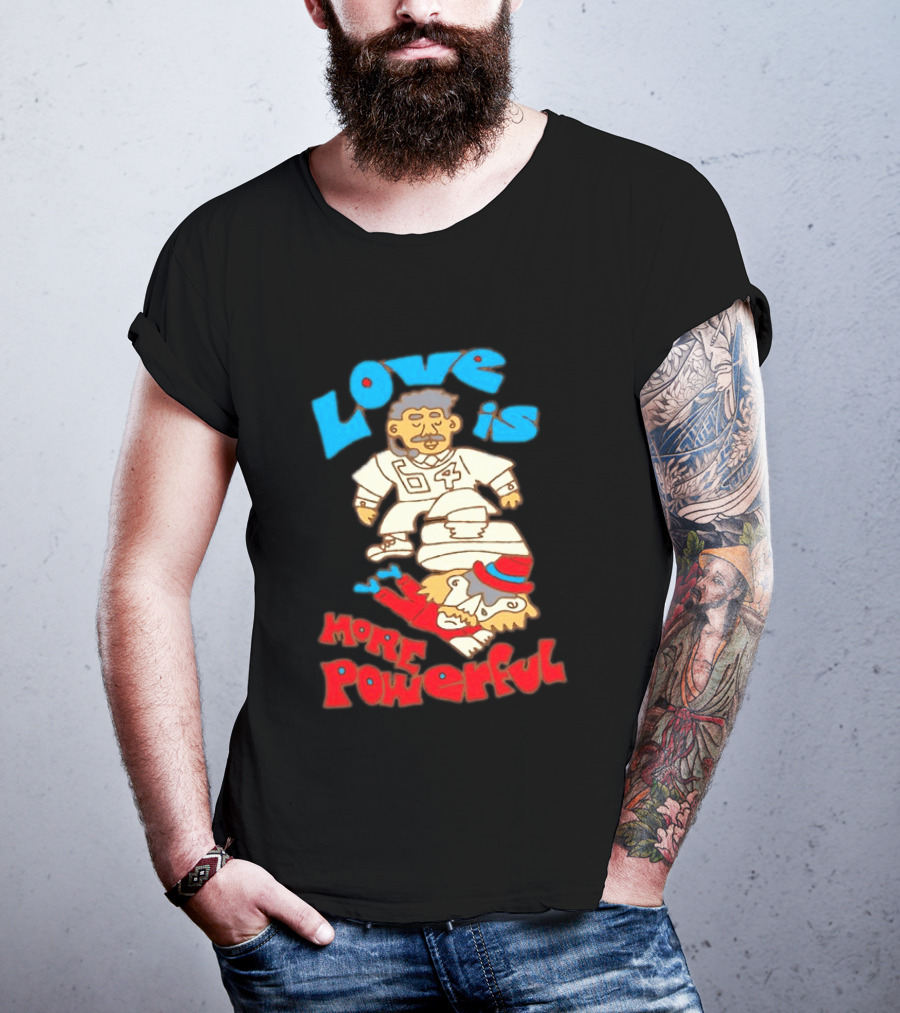 Love Is More Powerful Sam Lane 04 Football Tackle Cartoon T-Shirt