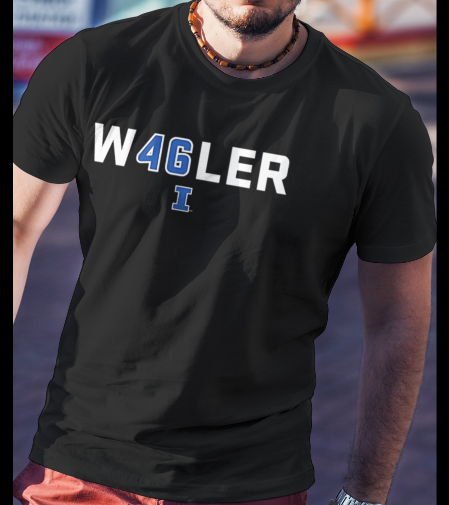 Keaton Wagler W46LER Illinois Fighting Illini I T-Shirt